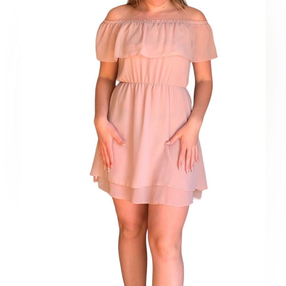 Off the shoulder strapless Spring Dress